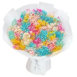 Букет из 51 разноцветной гипсофилы